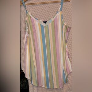 Torrid Pastel Striped Women's Blouse